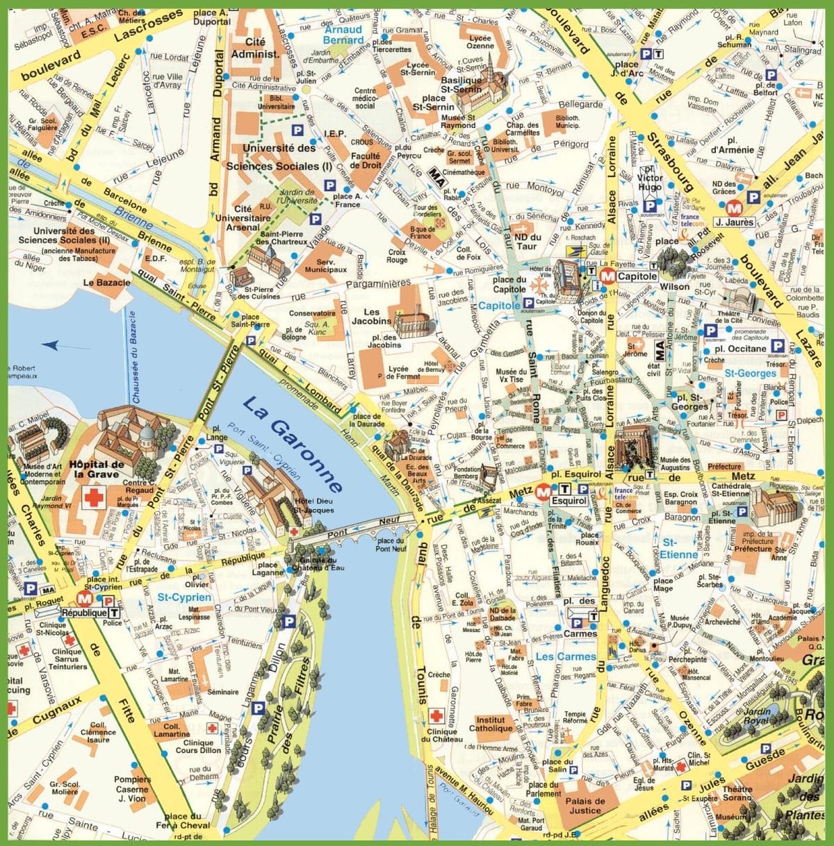 Toulouse staat kaart