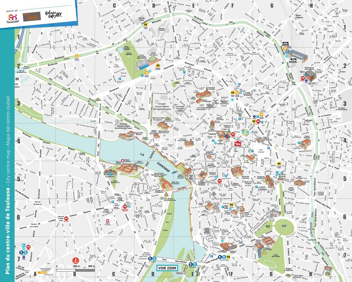pdf kaart van Toulouse