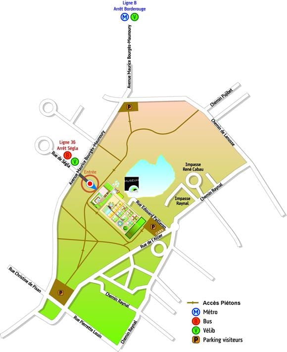 kaart van Toulouse tuin