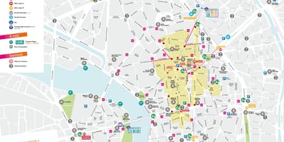 Toulouse centre kaart