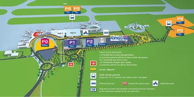 Toulouse airport terminal kaart