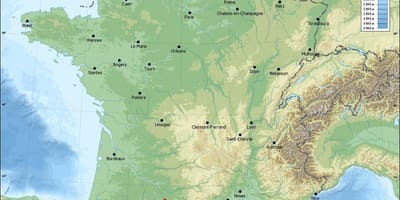 Geografische kaart van Toulouse