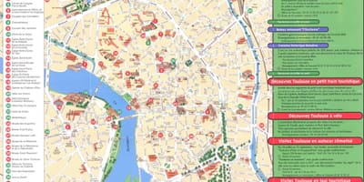 Kaart van Toulouse de stad