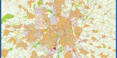 Kaart van Toulouse winkel